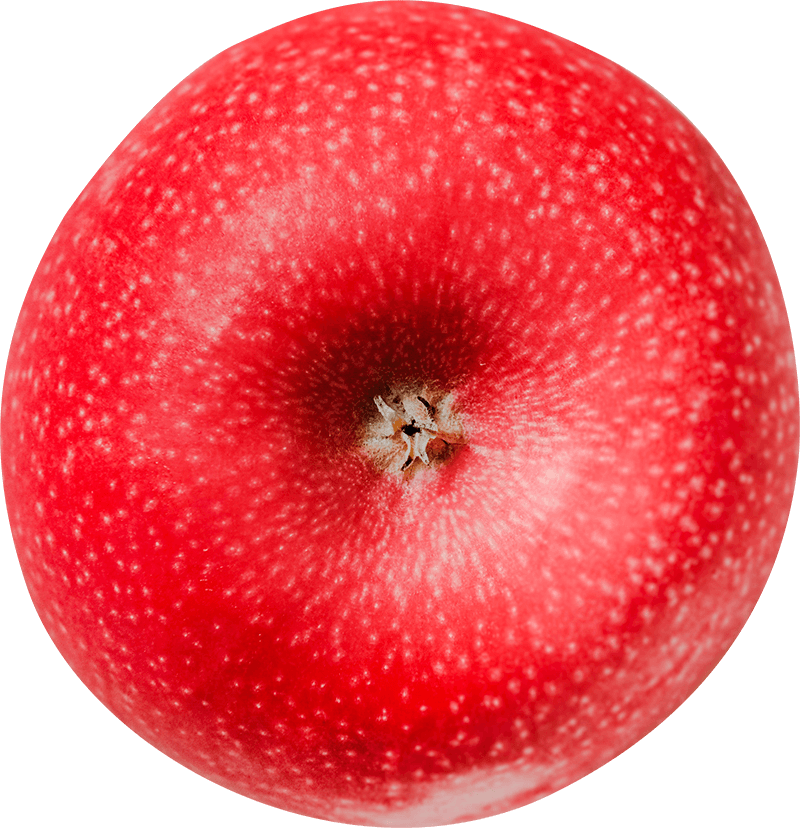 Red Apple Top view PNG