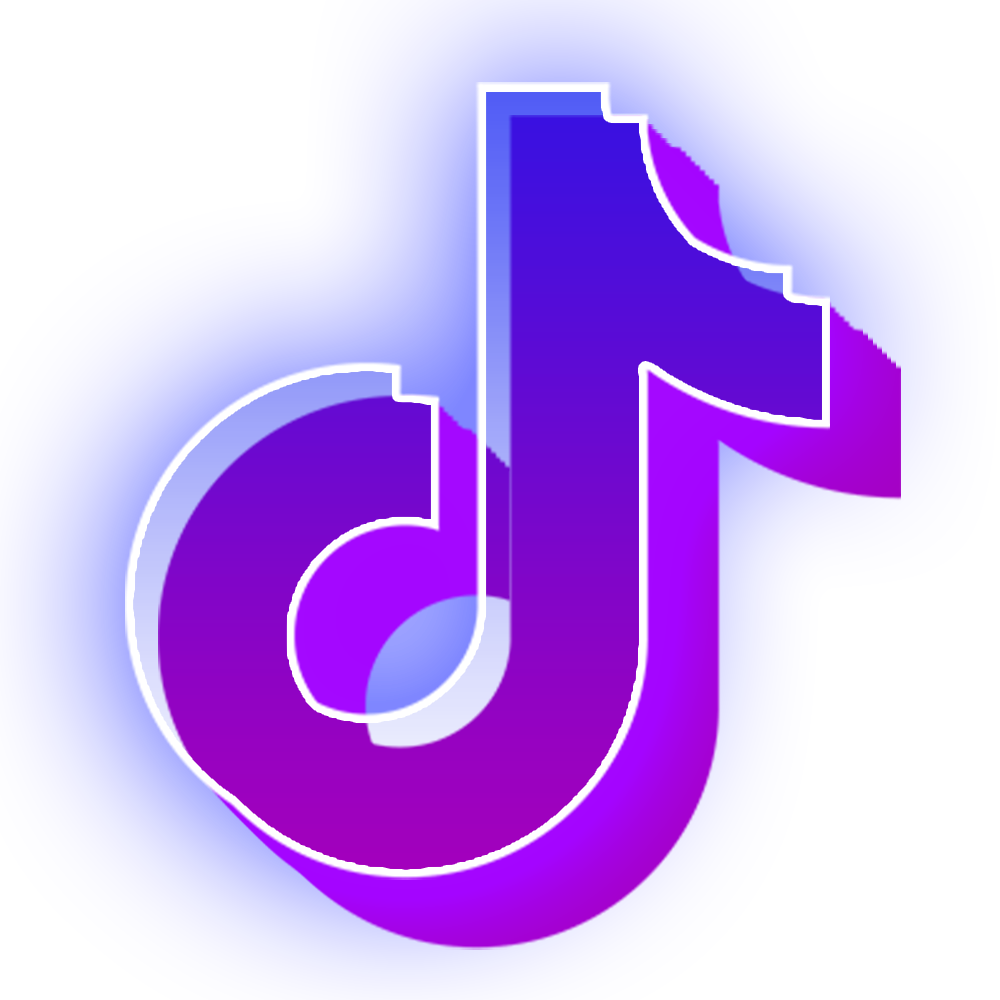 Neon Tik Tok Icon