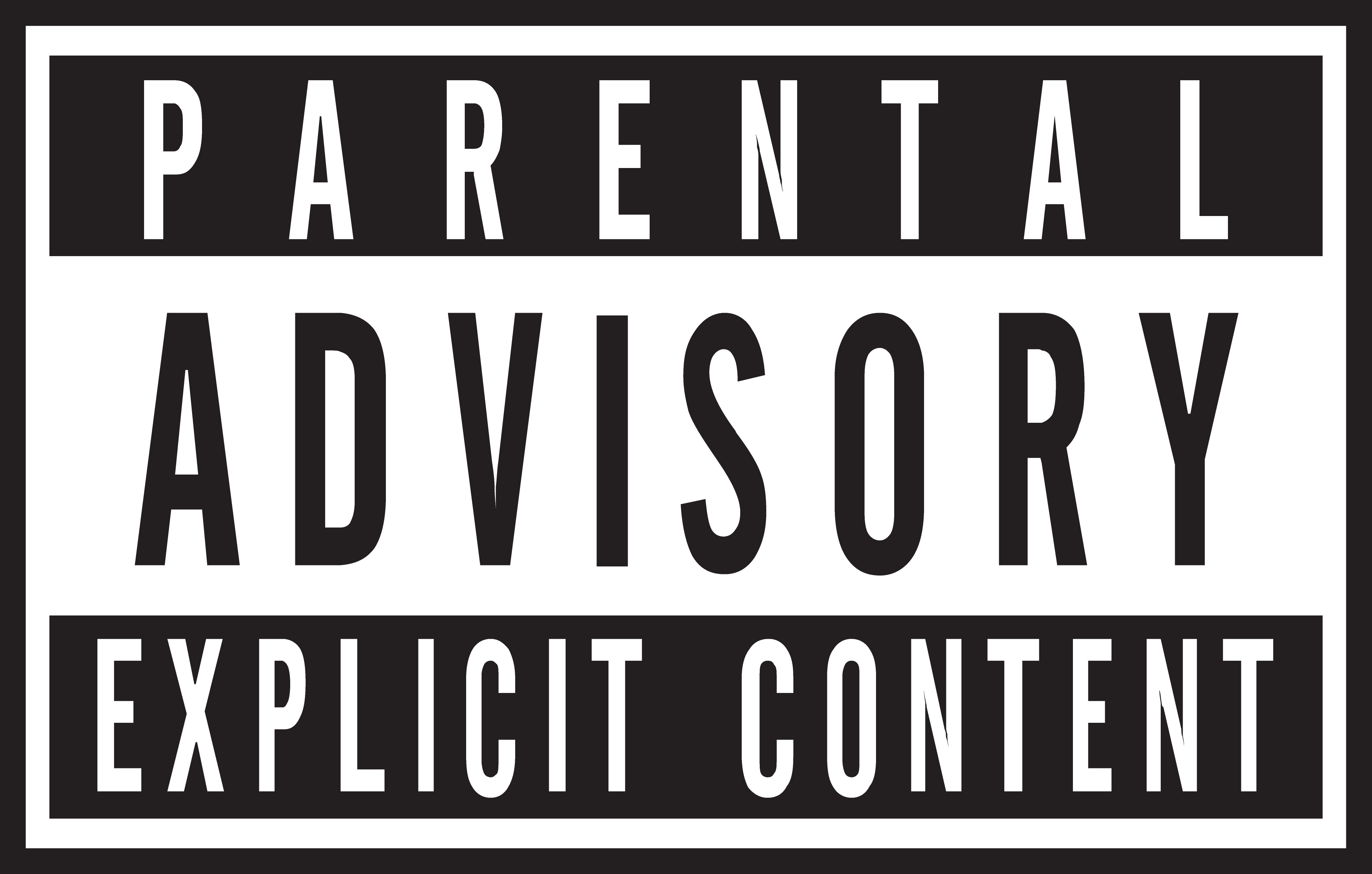 Parental Advisory Sticker PNG 