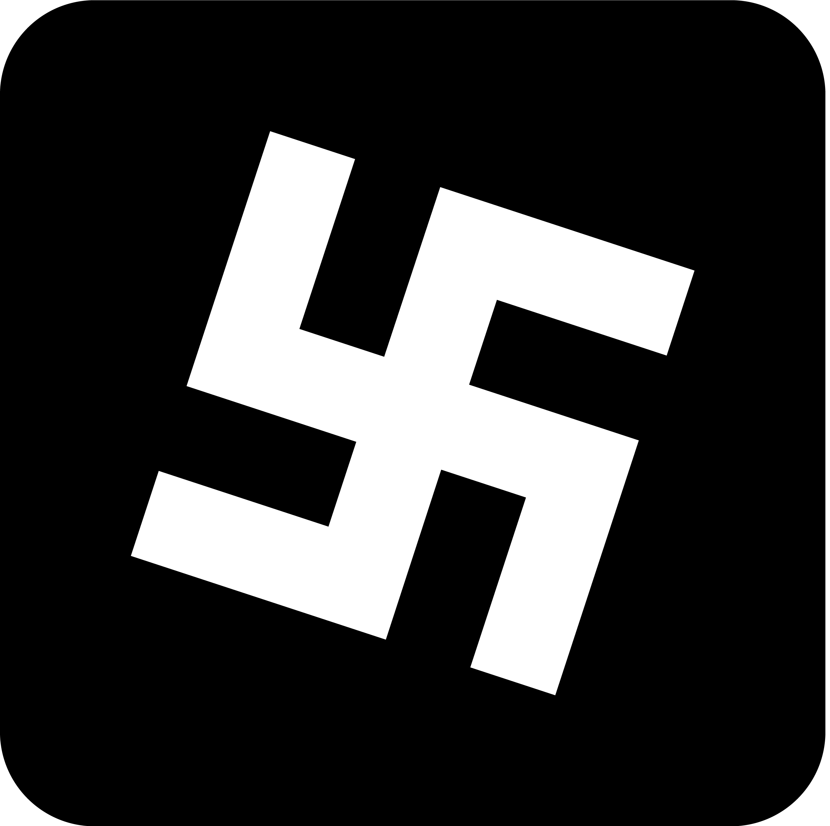 Black Swastika Square PNG