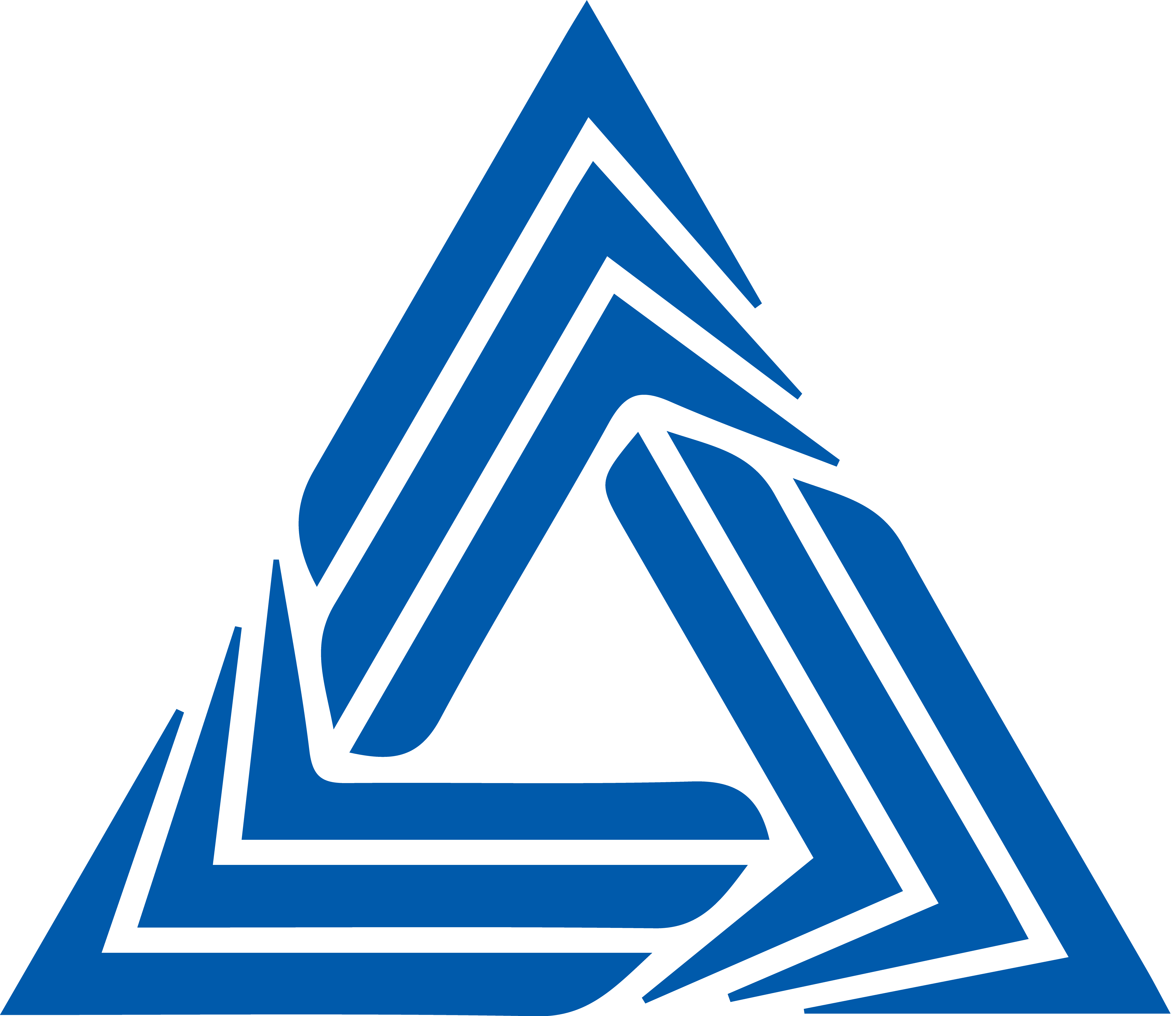Triangle Design Blue PNG