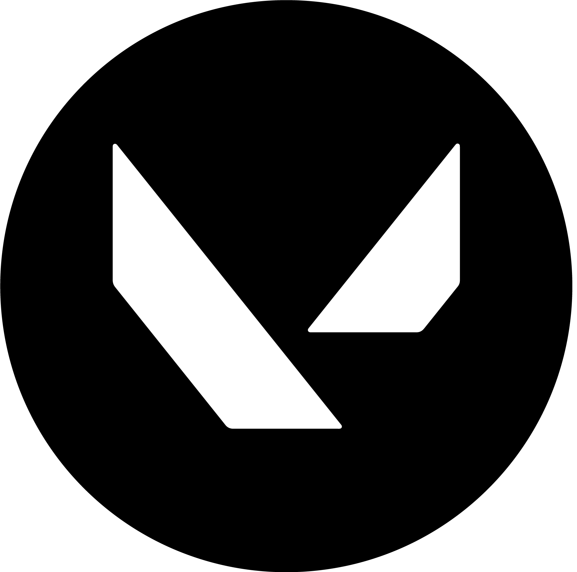 Black Circle Valorant Logo PNG