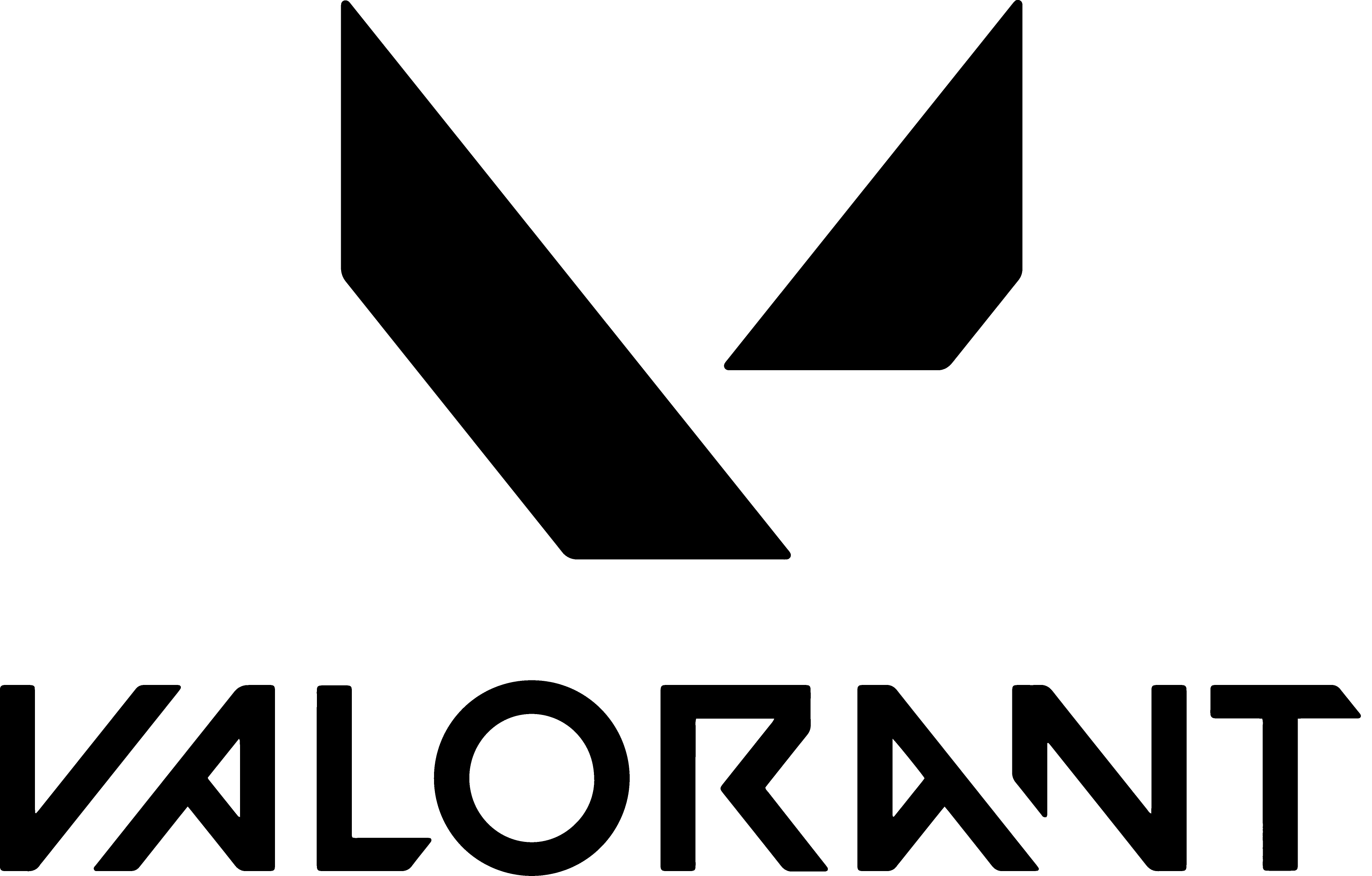Valorant Logo Black PNG