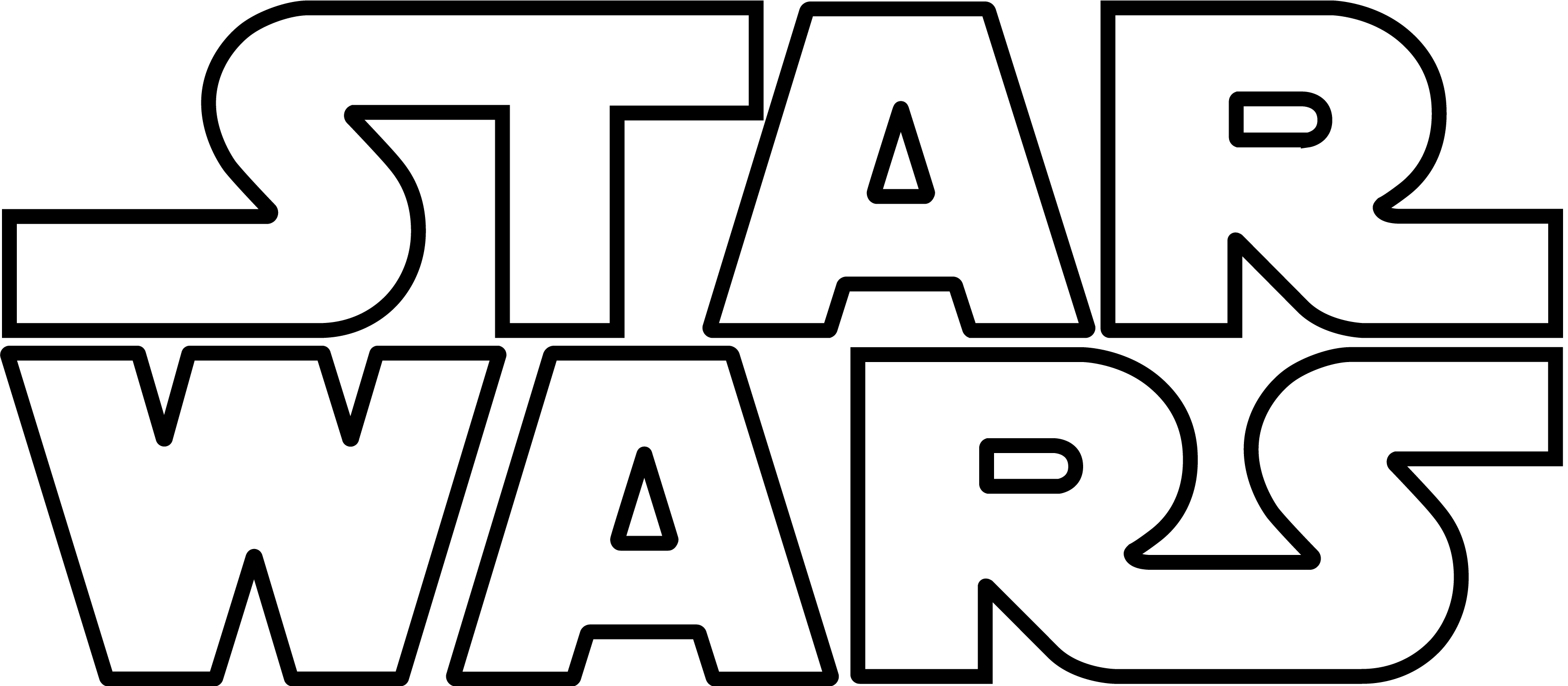 Star Wars Logo Black Stock PNG