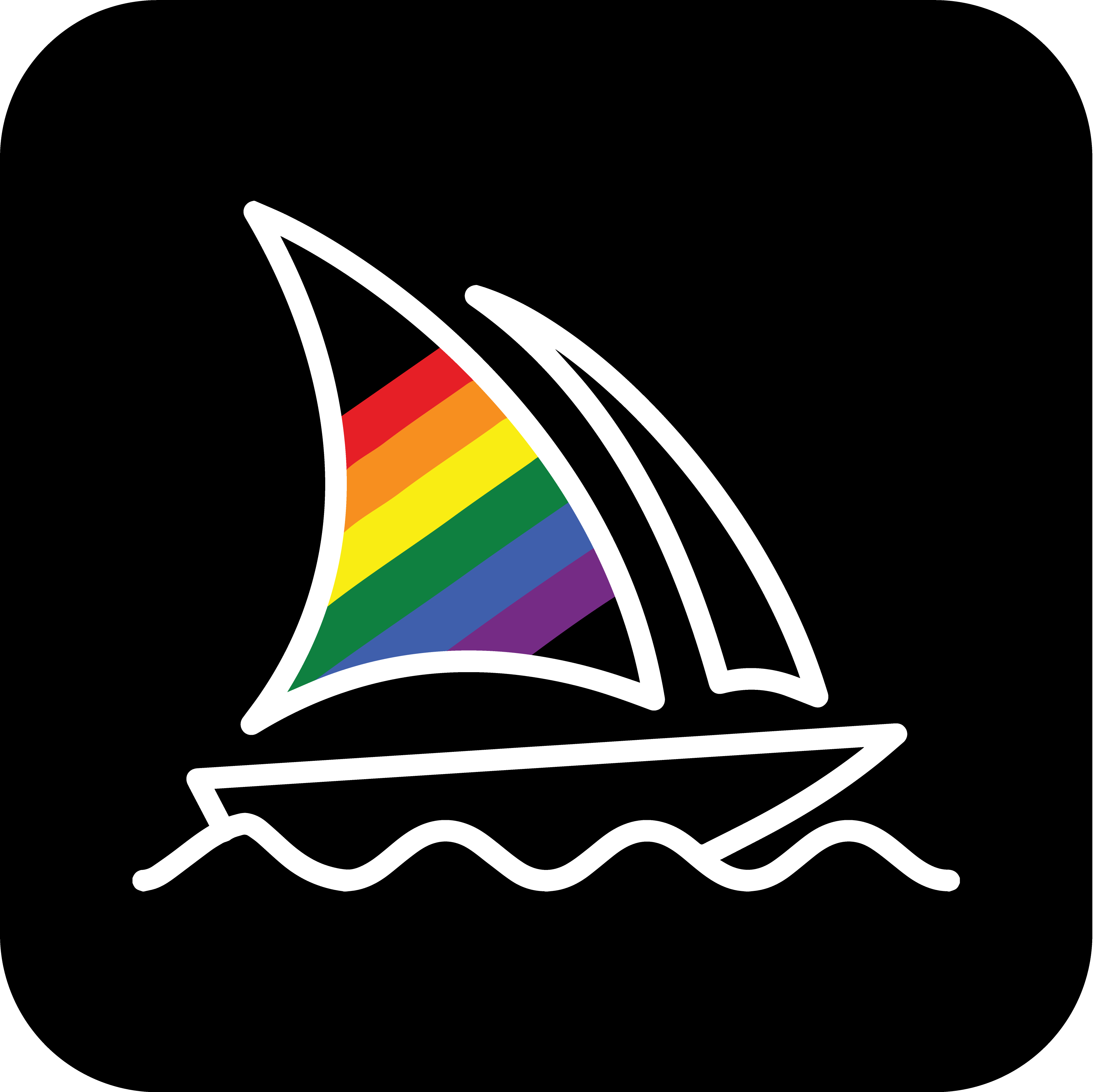 Midjourney Logo Square Transparent PNG