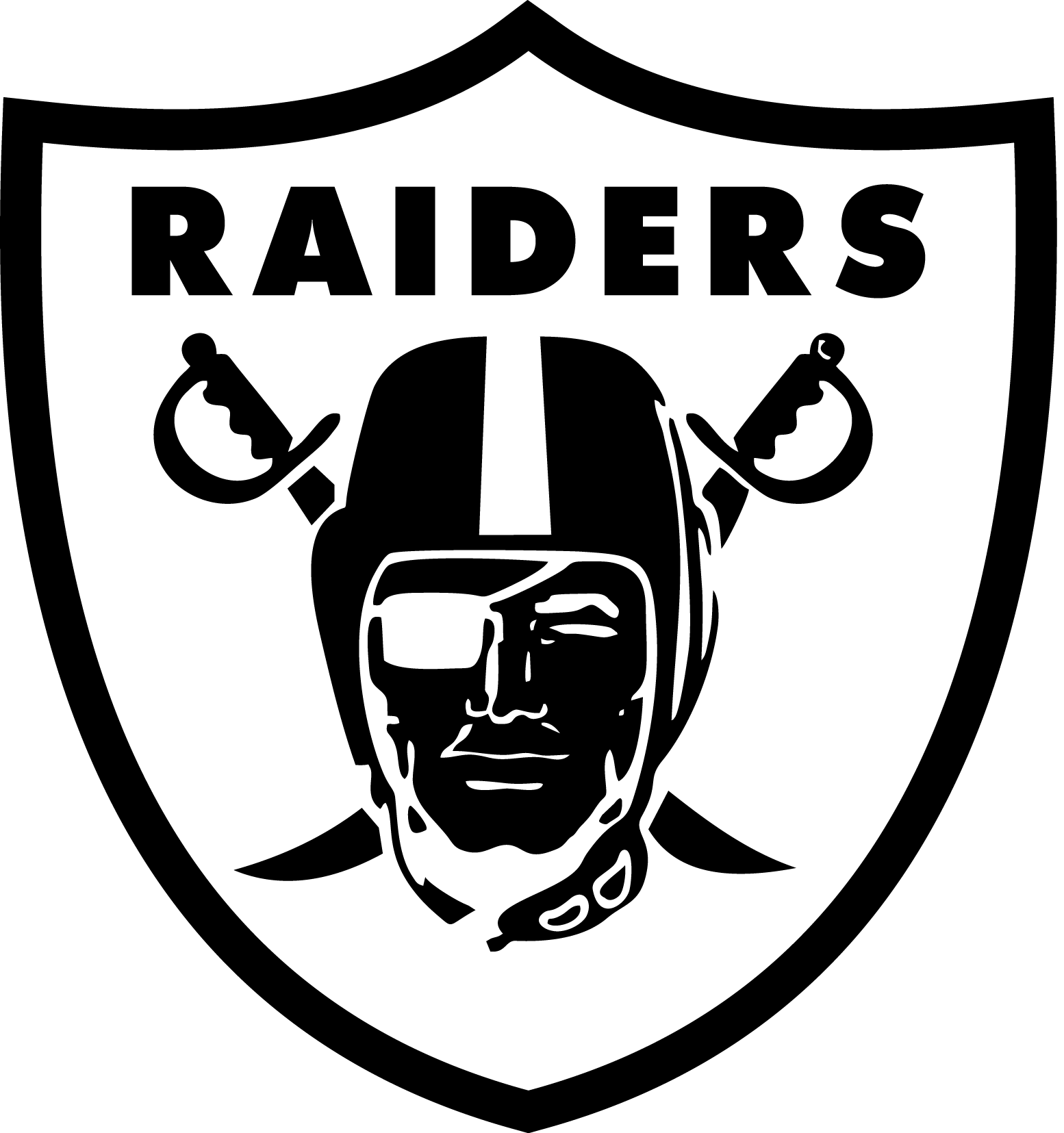 Raiders Logo Black PNG