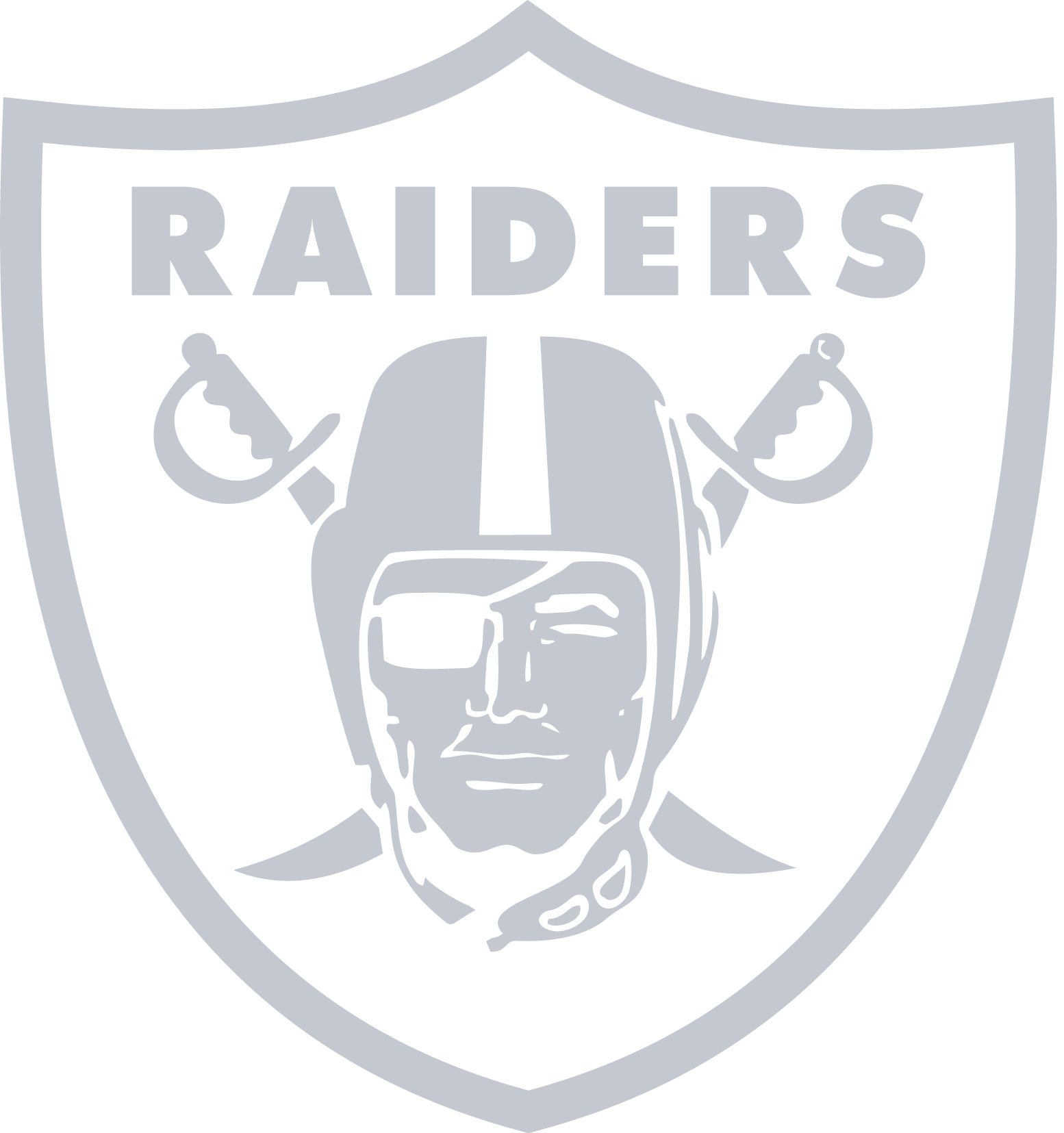 Raiders Logo Silver PNG