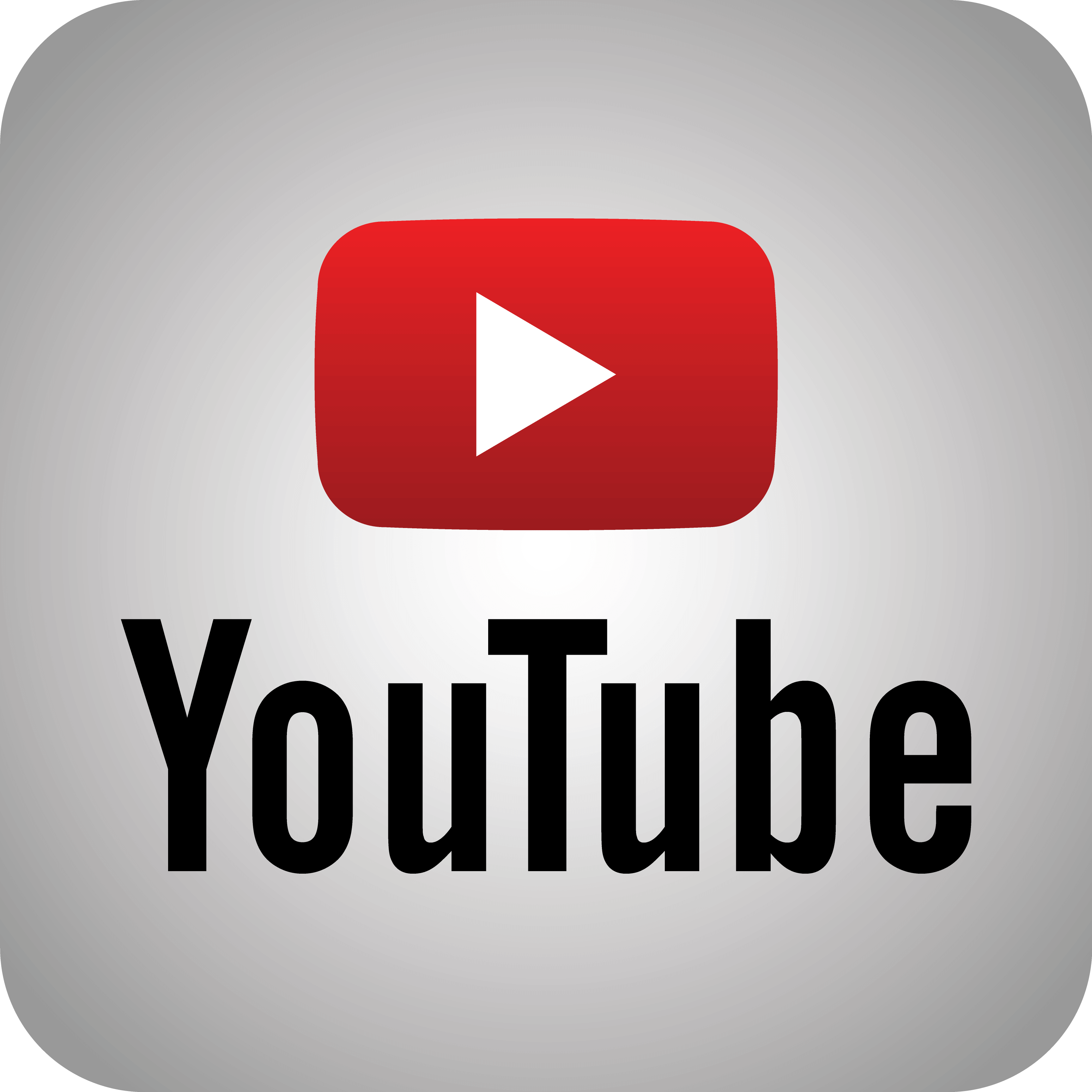 Silver Square Youtube Logo PNG