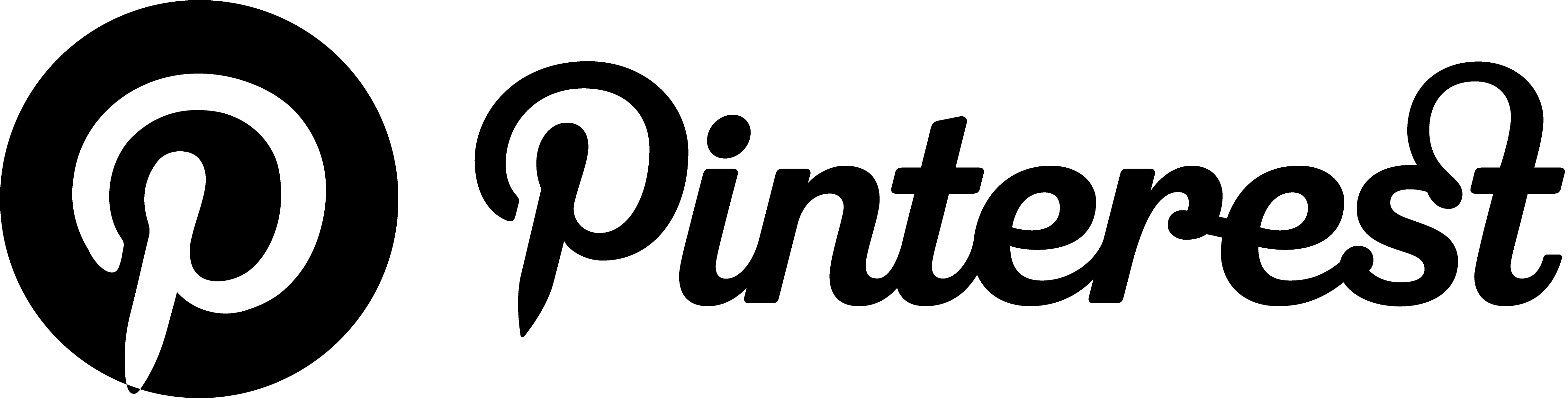 Pinterest Black Logo PNG