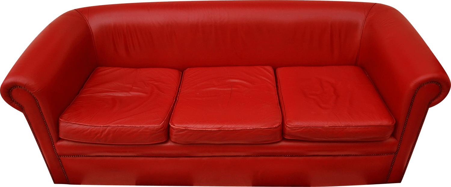 Red Couch PNG Image