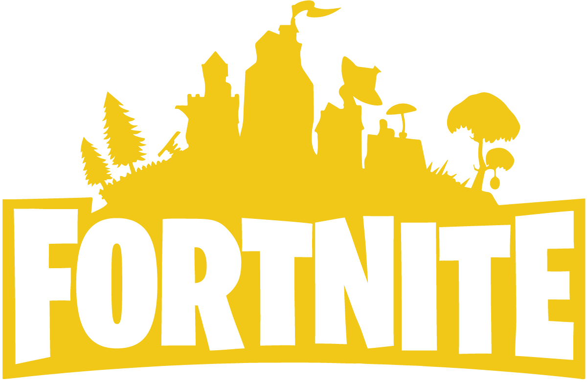 Yellow Fortnite Logo PNG