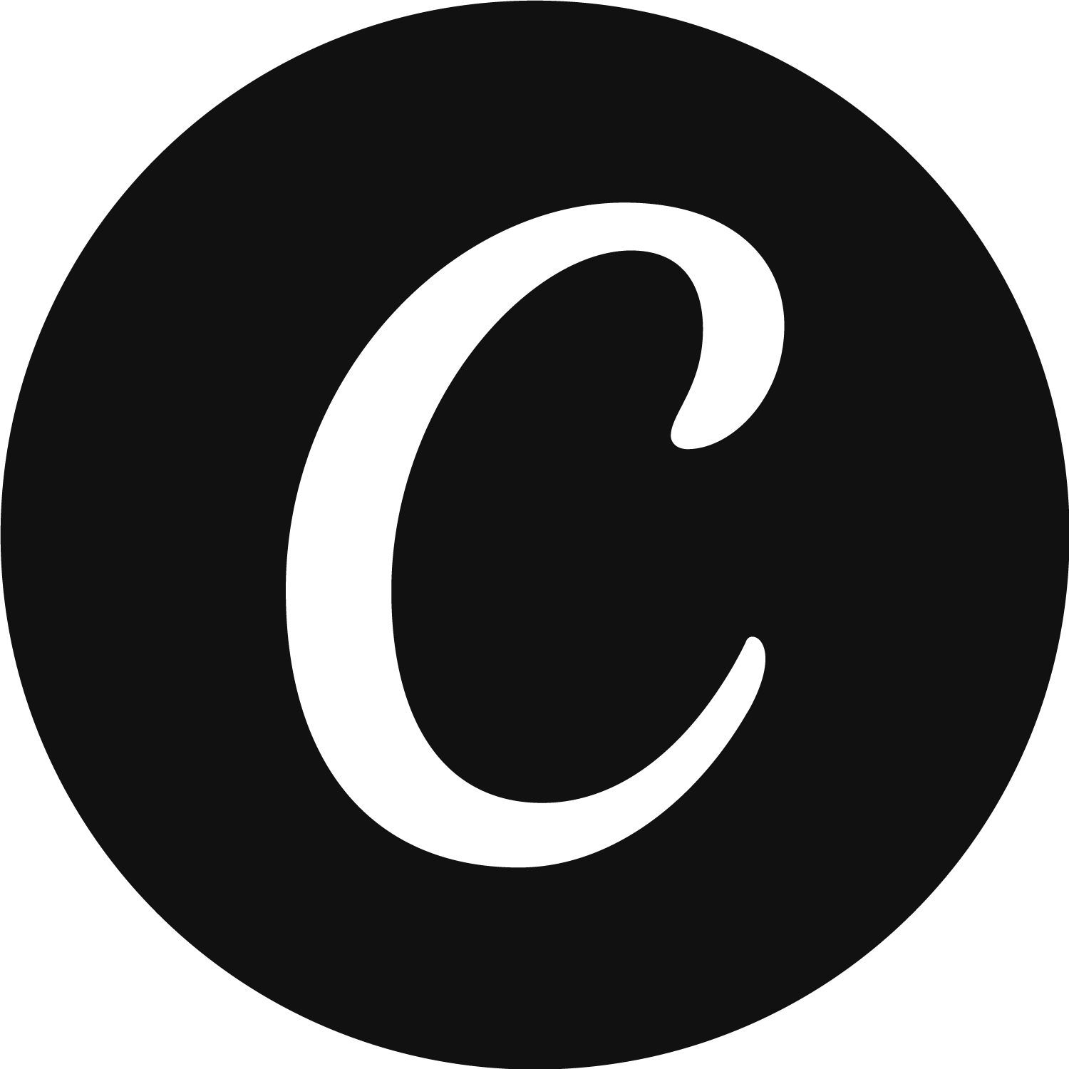 Canva Black Icon