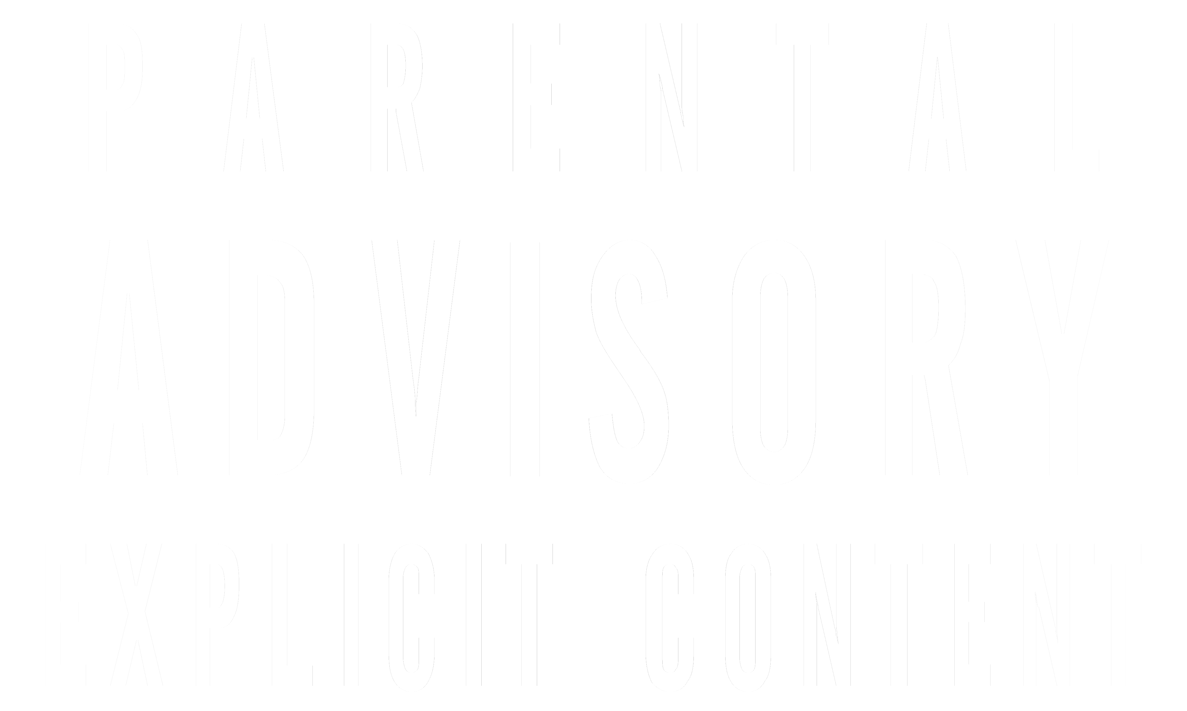 White Parental Advisory Sticker