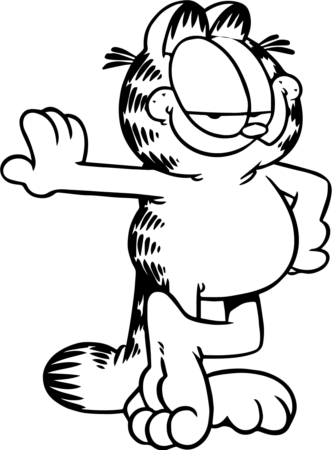 Garfield Black Transparent PNG