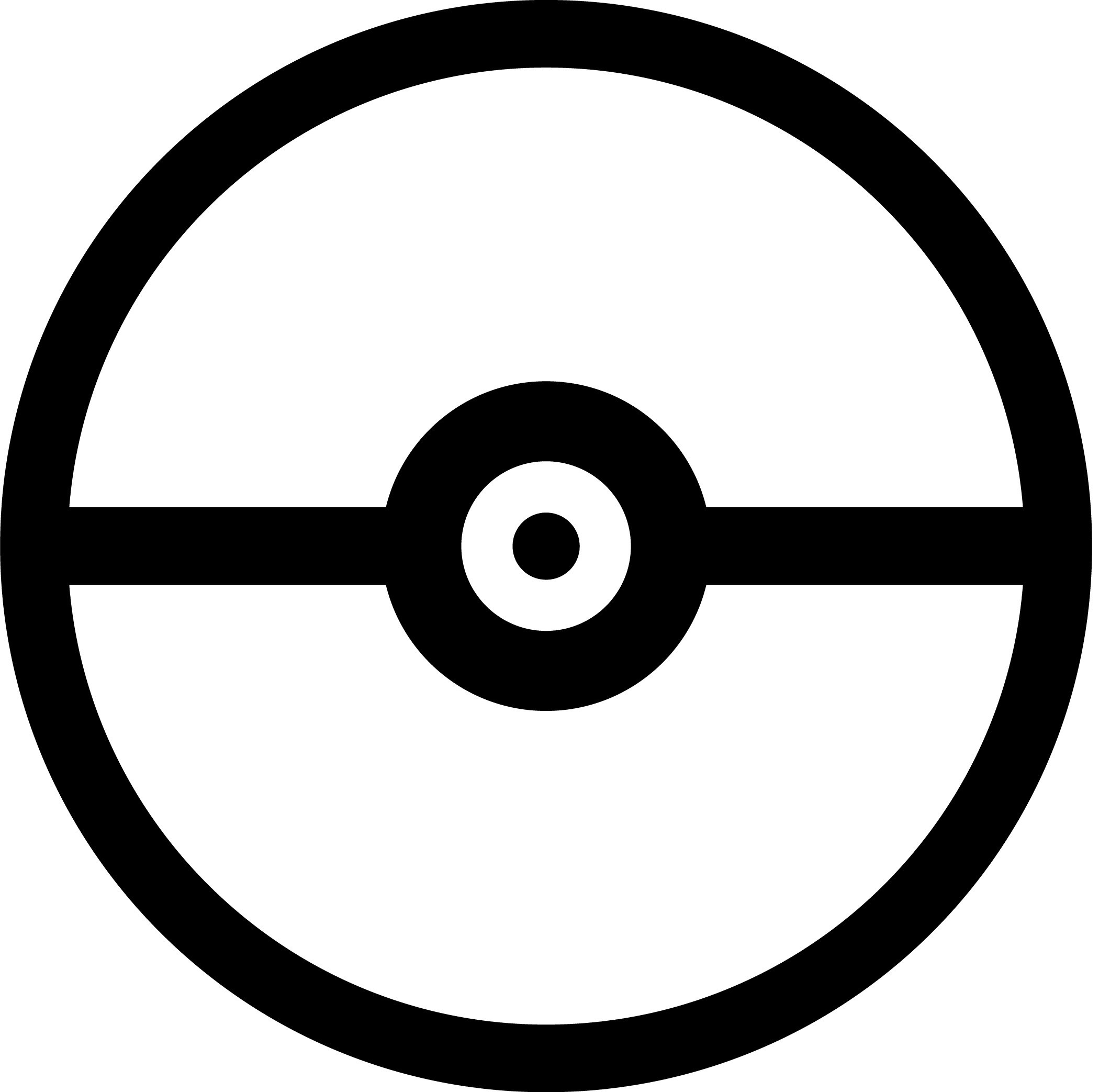Pokeball Black PNG