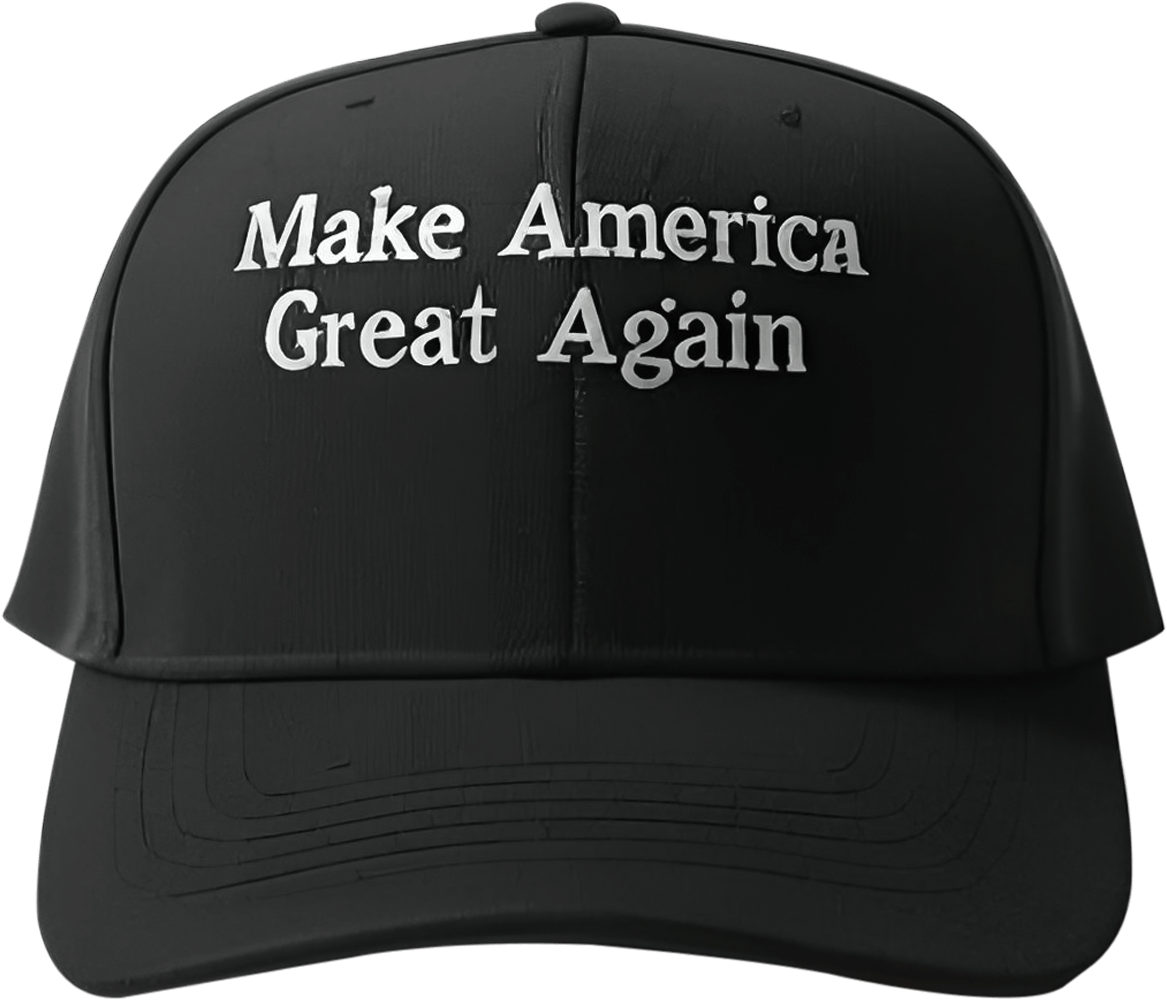 Black Maga Hat PNG