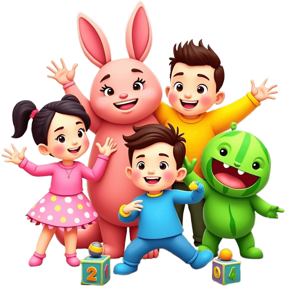 Cocomelon Family Transparent Background