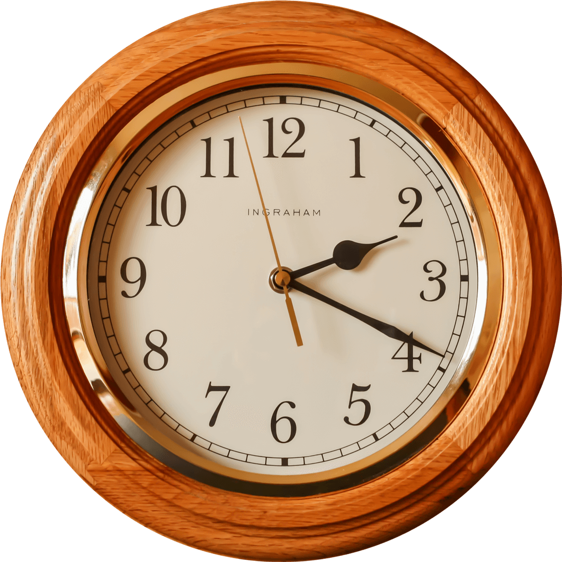 Wooden Clock PNG
