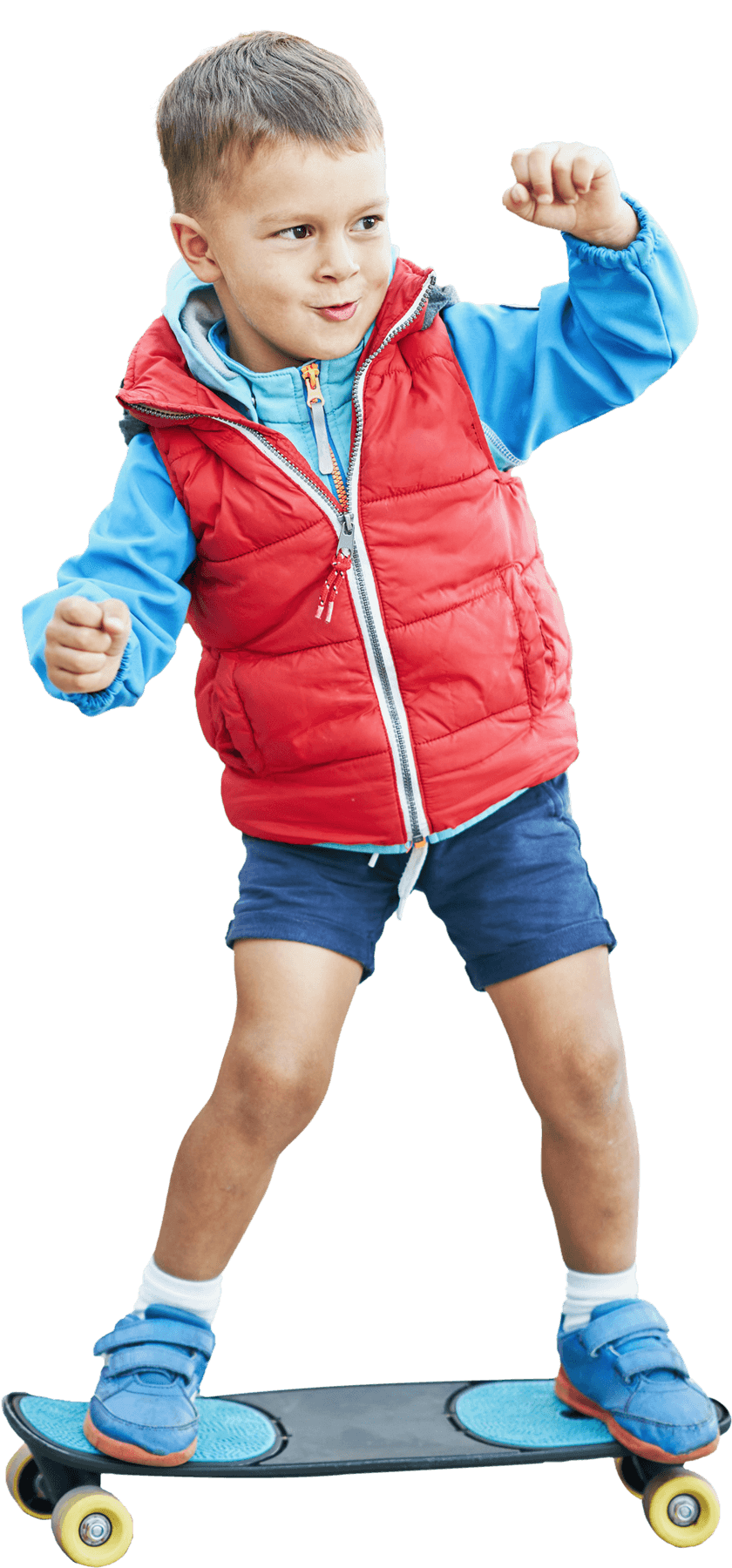 Boy with Skateboard Transparent PNG