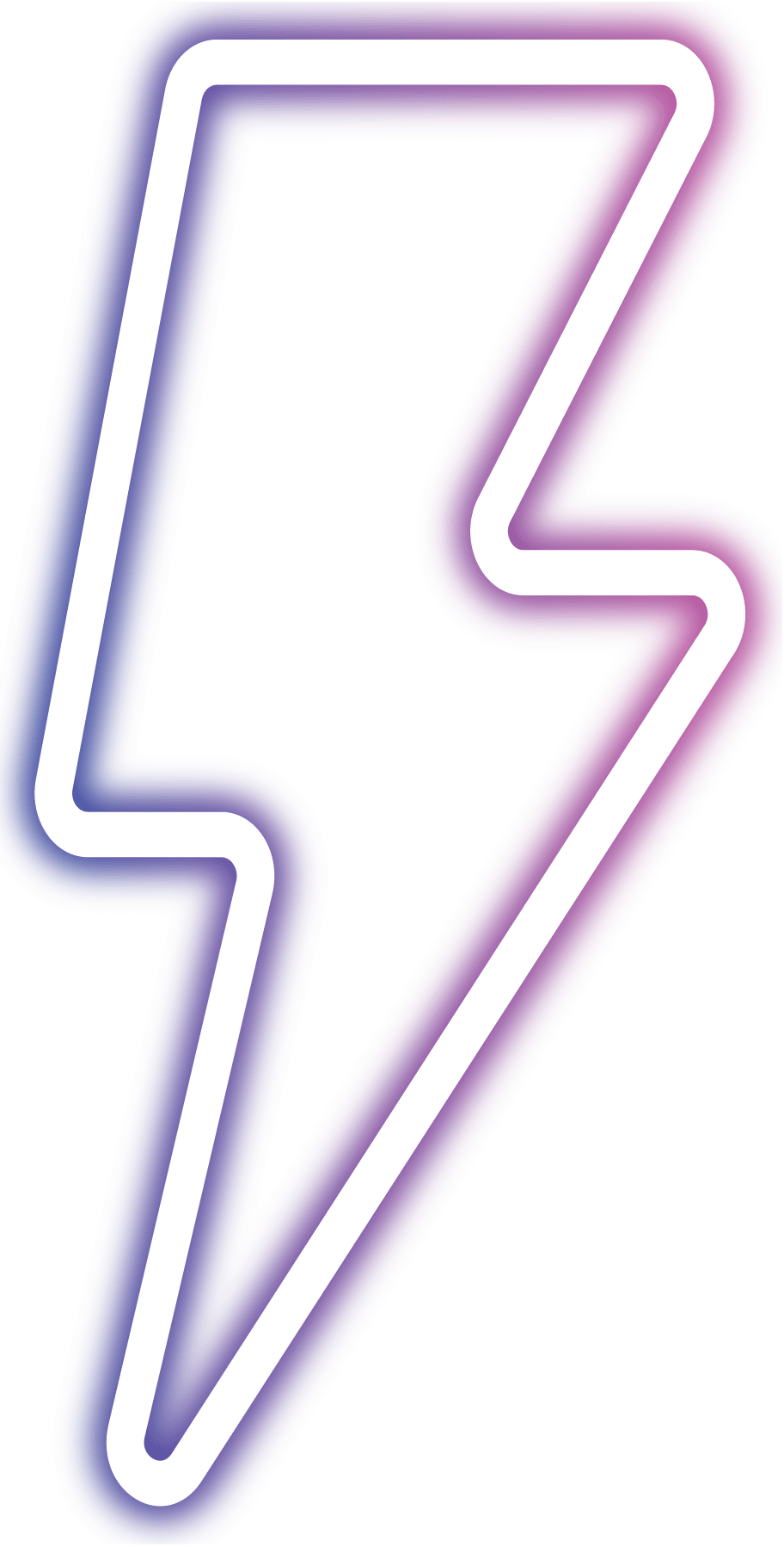 White Lighting Bolt Transparent Background