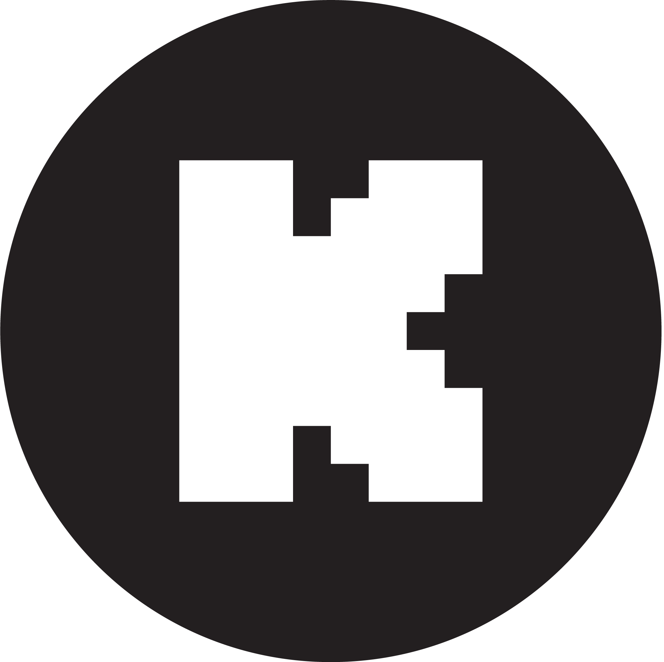 Black Circle Kick Logo PNG