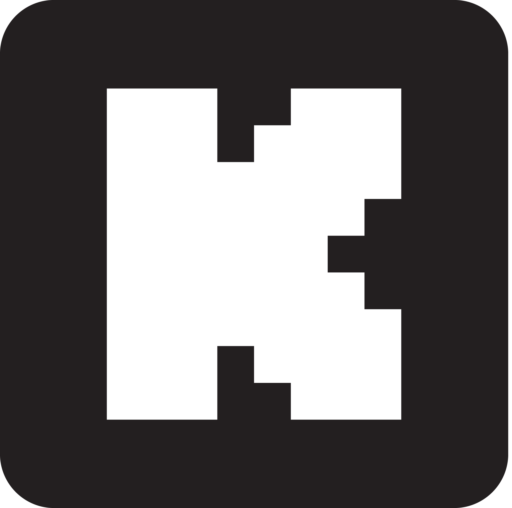 Black Kick Logo Square PNG