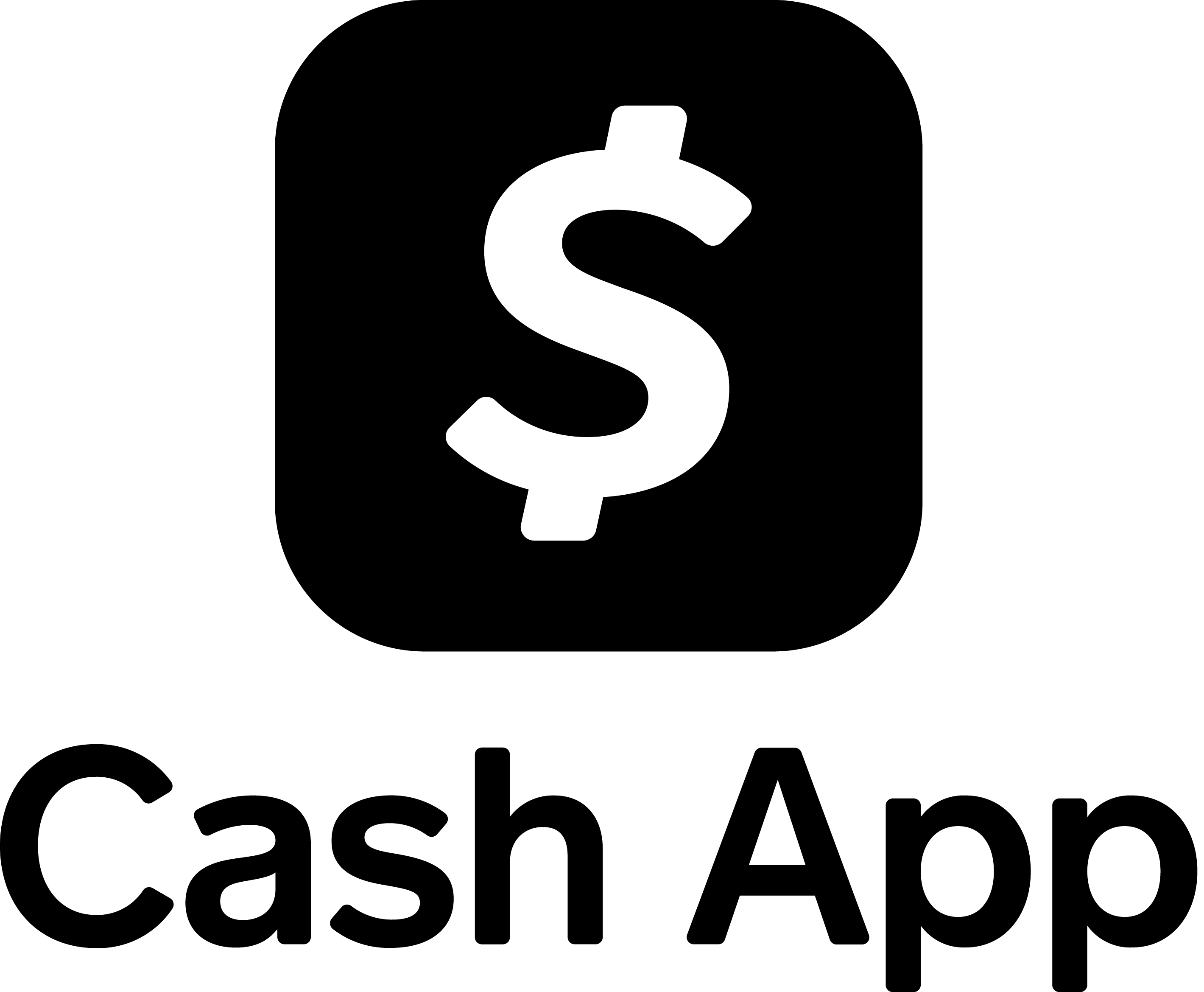 Cash App Logo Black Transparent PNG
