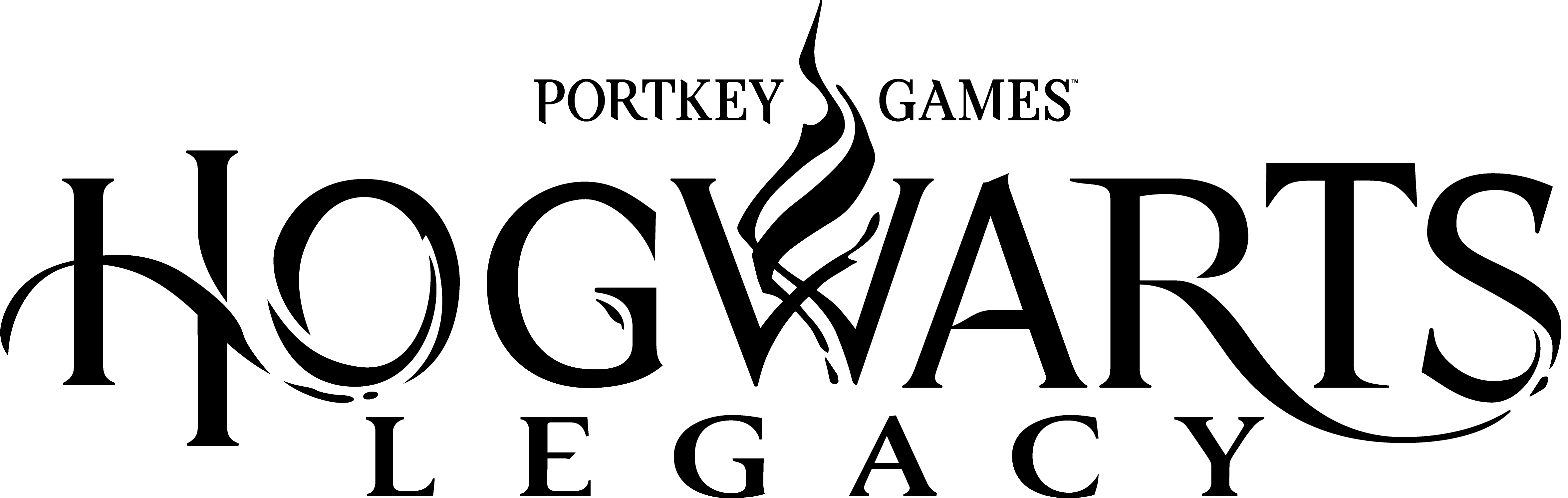 Hogwarts Legacy Logo Black PNG