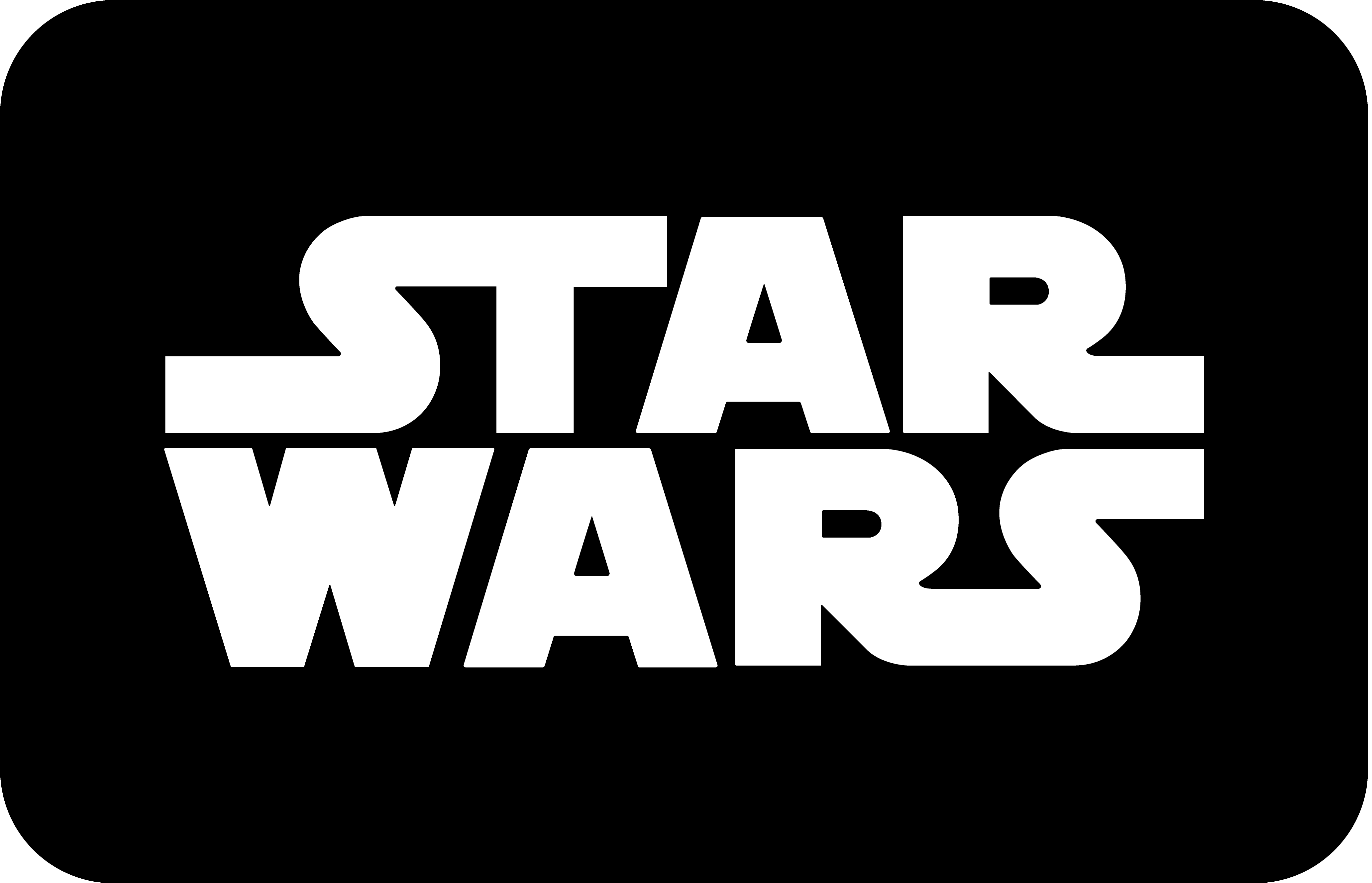 Star Wars Rectangular Logo PNG