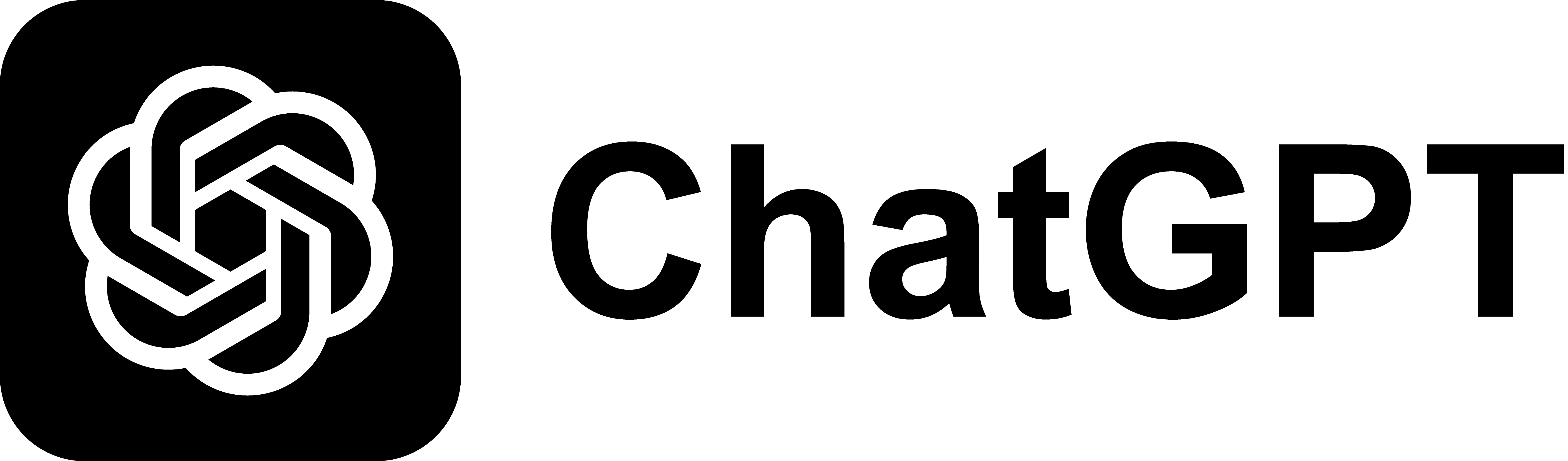 ChatGPT Black Logo PNG