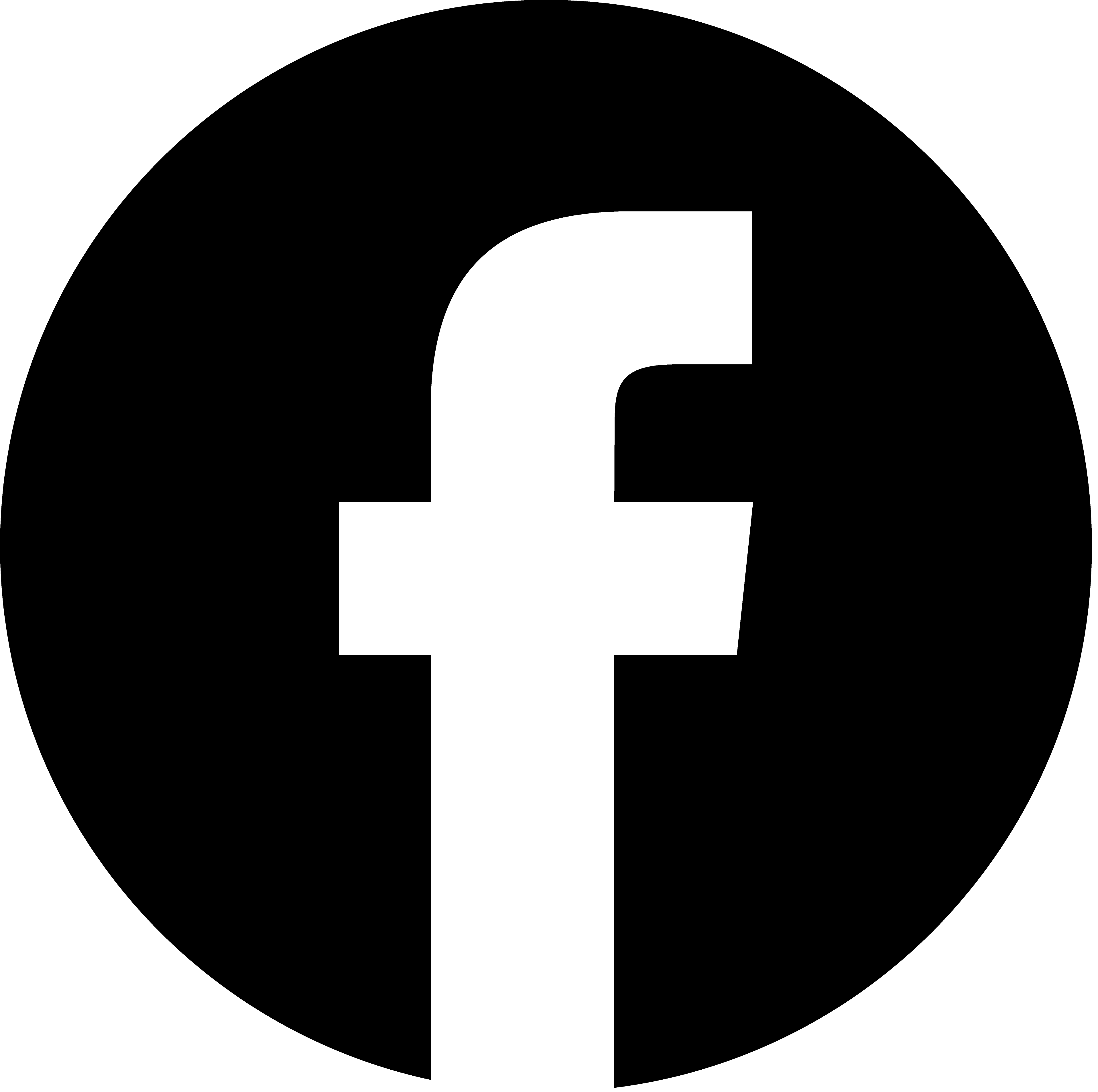 Black Circle Facebook Logo PNG