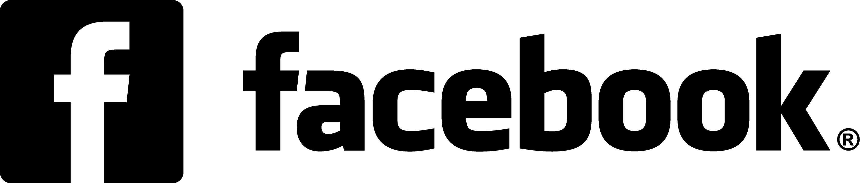 Black Facebook Logo With Icon