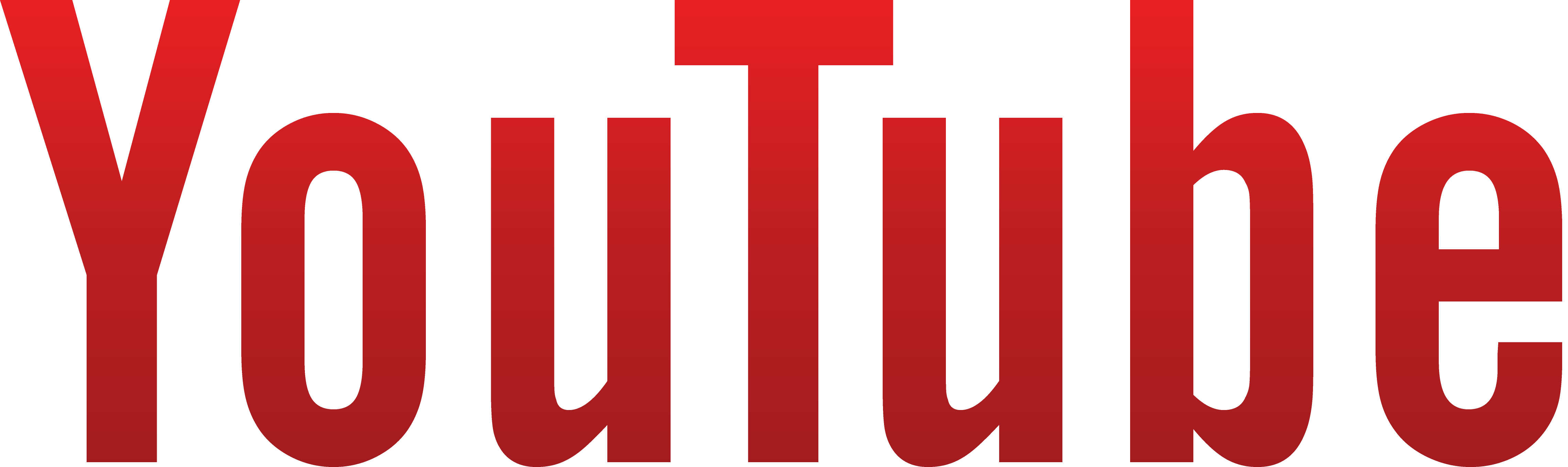 Youtube Font Red PNG